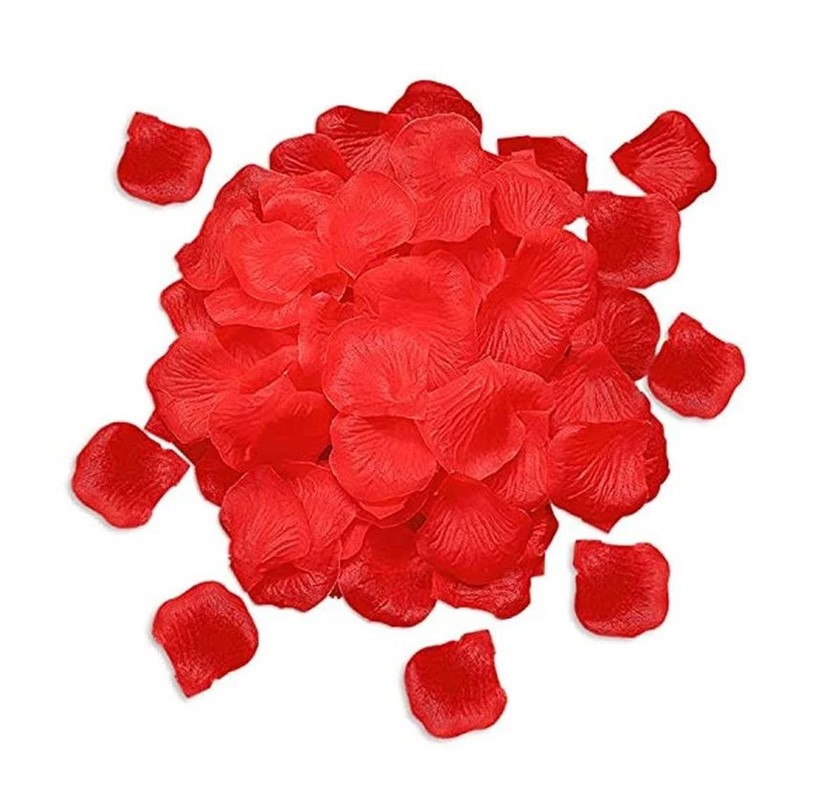 100 Petalos de flores sinteticas